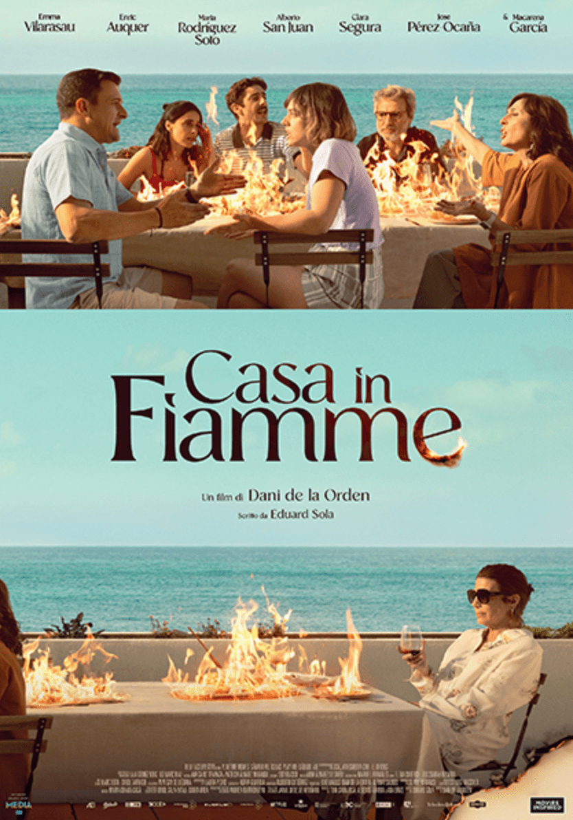 Casa in fiamme